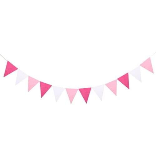 4M 12 Flags 8M 18 Flags Pink Yellow Orange Blue Black Flags Easter Pennant Childrens Theme Party Flags Decoration Supplies