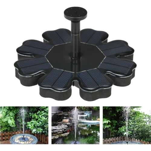 Solar Pond Pump Solar Powered Fountain Garden Decoration Water Floating Fountain Brushless Water Pump Kit for Bird Bath Fountain