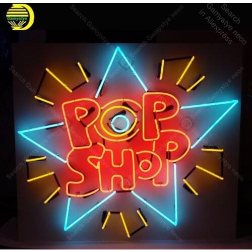 Neon light Signs Pop Shop Neon Bulbs sign Lamp Handcraft restaurant display advertise neon Letrero Neons enseigne lumine