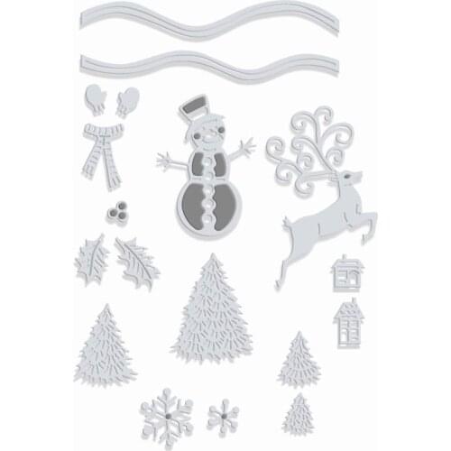 2020 New Christmas Tree and Animal Elk Metal Cutting Dies For DIY Cut Paper Craft Making Greeting Card Scrapbooking NO Stamp Set