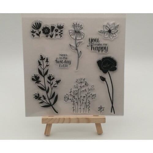 Transparent Clear Silicone stencil for DIY Scrapbooking photo album decorative sheets