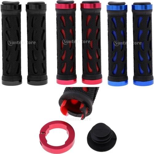 1 Pair Handlebar Grips Bicycle MTB BMX Road Mountain Bike Soft Rubber Handle Bar End Grip