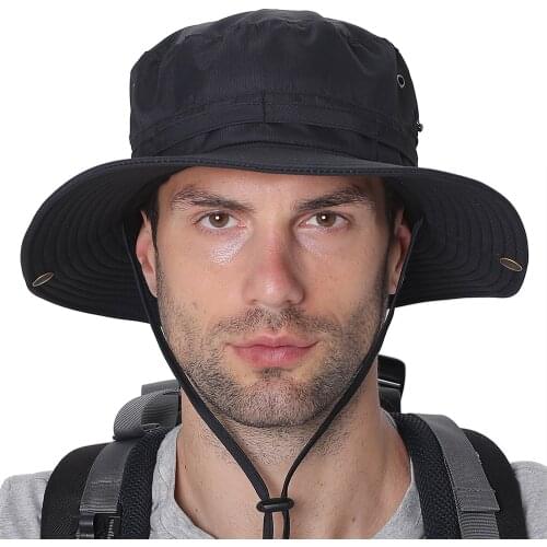 Wide Brim Hiking Hat UV Protection Sun Hat Summer Cap Fishing Cap For Camping Hunting Sports Backpacking Travel Mountaineering