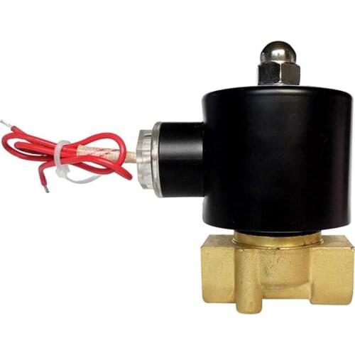 1'' Brass Electric Solenoid Valve AC220V AC380V DC24V DC12V AC24V Normally Closed 2-position 2-way Valve Water, Air, Diesel