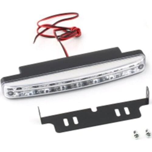 1PCS Universal 12V 8LED Car Daytime Running Light Fog Lamp Car Driving Light Super Bright White Light Auxiliary Lamp