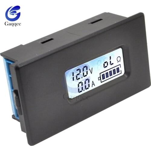 18650 26650 Digital LED Lithium Li-ion Battery Tester Meter Back Light Voltage/Capacity/Current/Load Resistance Tester With Case