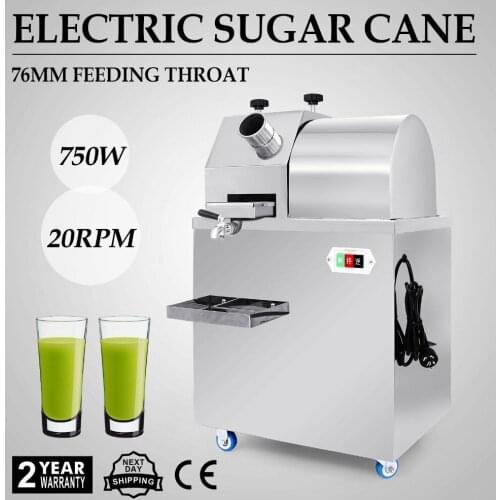 750W Automatic Electric Sugarcane Juicer Stainless Steel Sweet Press Juicer 220V