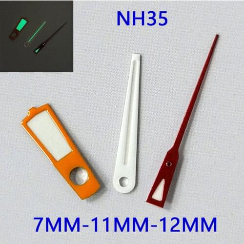 Watch accessories pointer three-needle modification NH35/NH36 automatic movement green luminous 06