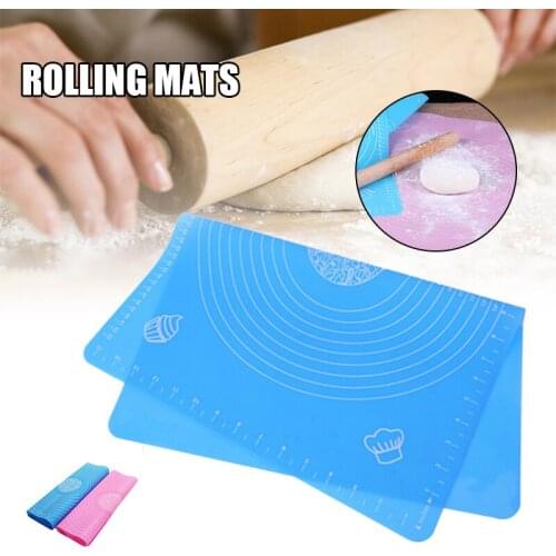 Large Silicone Pastry Baking Mats Non Stick And Non Slip Counter Mat Bread Making Tools Dough Rolling Mat Kitchen Accessories