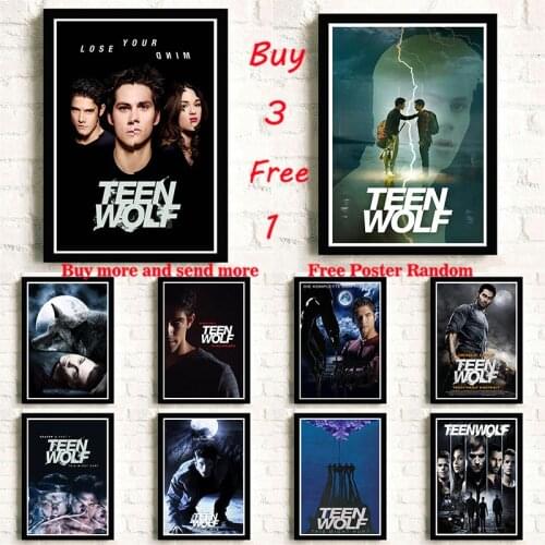Teen Wolf White Coated Paper Movie Wall Stickers Clear Image Home Decoration Livingroom Bedroom Home Frameless