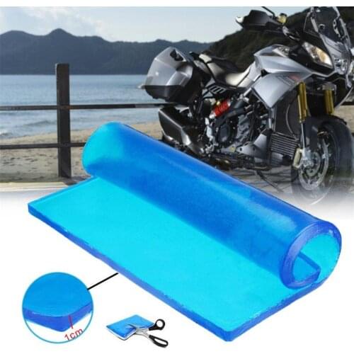 1cm Motorcycle Seat Gel Pad Comfortable Soft Cushion Shock Absorption Mat Blue Motorcycle Seat Cushion Absorption Mats