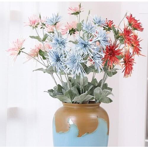 Artificial Flower Eco-friendly Eye-catching Faux Silk Flower Simulation Chrysanthemum Wedding Decor for Engagement Wholesale