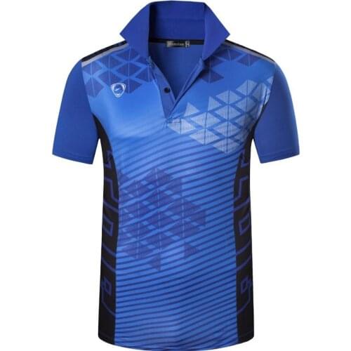 Jeansian Mens Sport Tee Polo Shirts POLOS Poloshirts Golf Tennis Badminton Fit Short Sleeve LSL294 Blue *please choose US size)