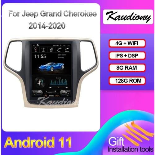 Kaudiony 10.4" Android 10.0 For Jeep Grand Cherokee Car DVD Multimedia Player Auto Radio GPS Navigation Stereo 4G DSP 2014-2020