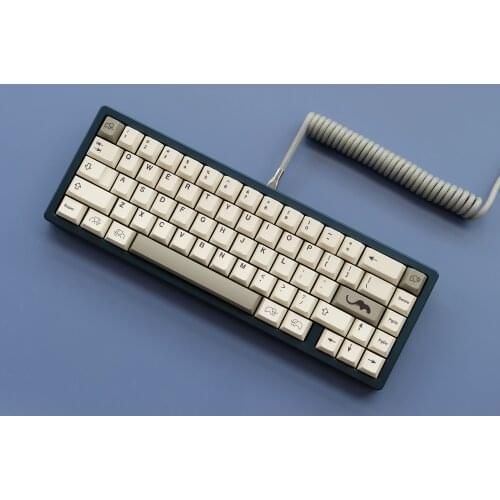 Keycap PBT sublimation XDA height Cherry height enlightenment baby elephant Mechanical keyboard cap Off-white color keycap