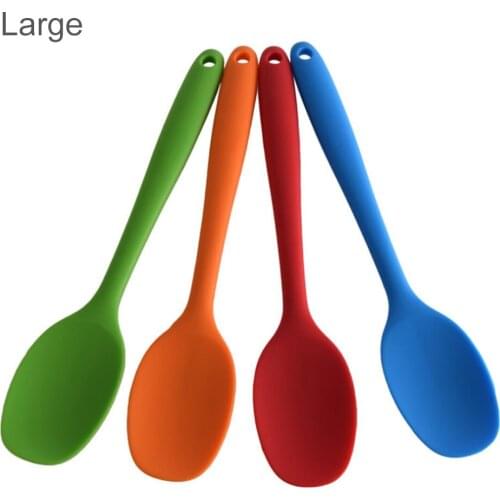 Spatula Soup Spoon Kitchenware Silicone Kitchen Bakeware Utensil Spoons And Scoop Cooking Tools Silicone Spoon Dropshipping NEW