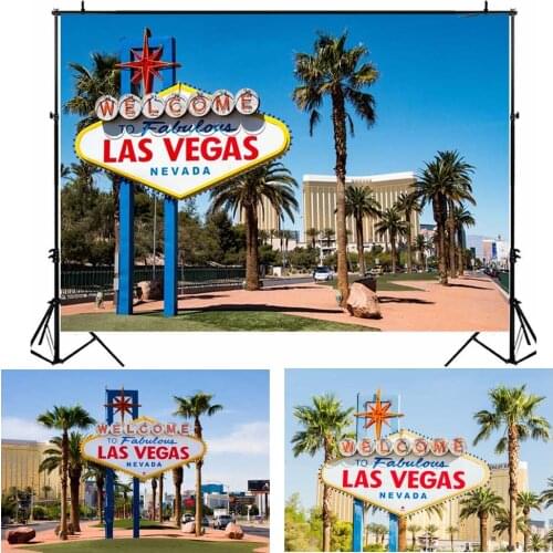 MOCSICKA Las Vegas City Scenery Backdrop for Photography Casino Poker Theme Birthday Party Background Decoration Props Studio