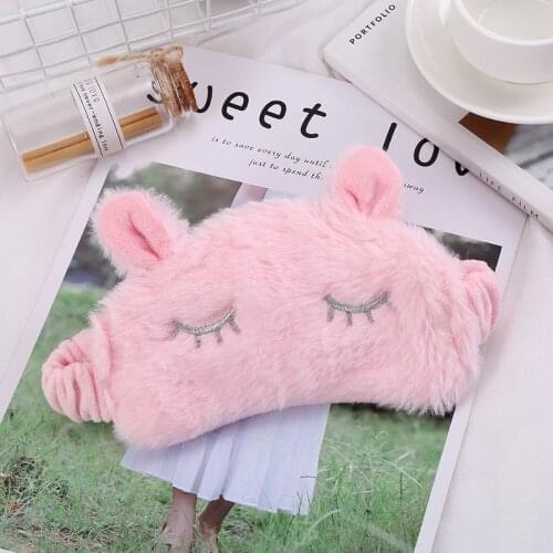 Cartoon 3D Sleeping Mask Unicorn Eye Mask Variety Plush Eye Shade Cover Eyeshade Relax Mask For Travel Home Party Gifts