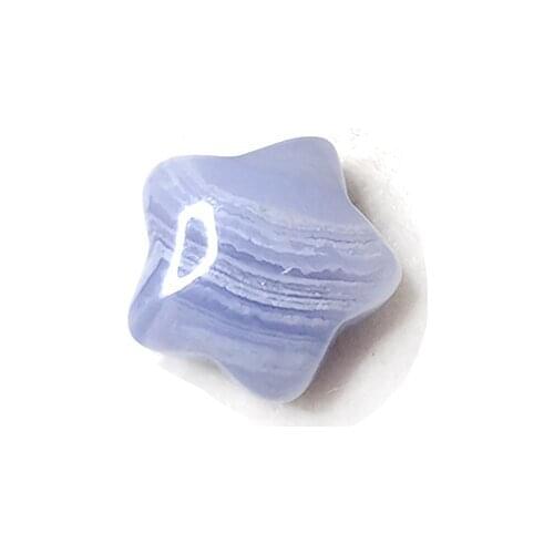 Natural Blue Lace Agate Pentagram Pendant Quartz Star Neckalce Healing Crystal Stone Charm Woman Jewelry Gift Home Decoration