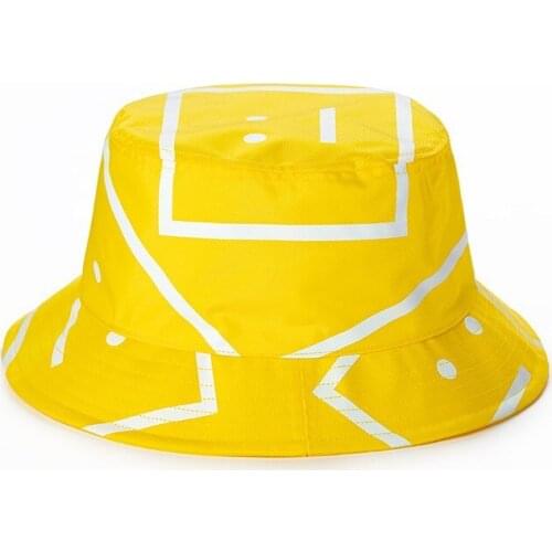 Tie dye printing Bucket hat панамы autumn and winter trend men and women Geometric patt sunscreen sun hat graffiti bucket hat