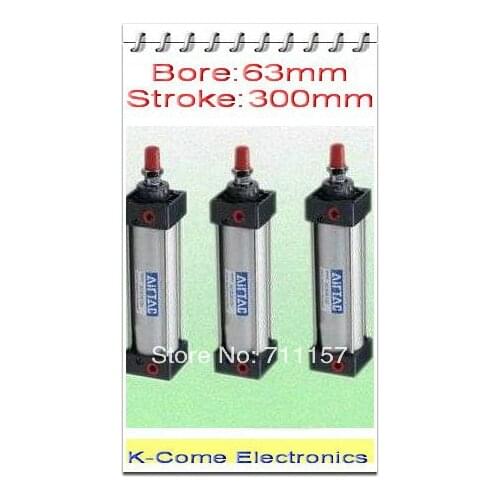 Airtac Type 63mm Bore 300mm Stroke SC 63-300 63X300 Standard Pneumatic Air Cylinder SC 63*300 Adjustable Rod Air Cylinders