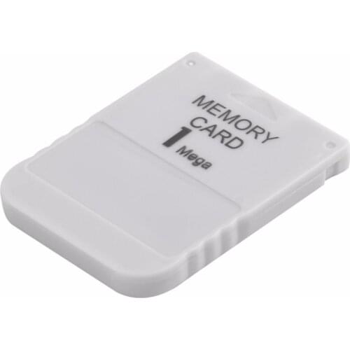 PS1 Memory Card 1 Mega Memory Card For PlayStation 1 One PS1 PSX Game Useful Practical Affordable White 1M 1MB