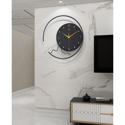 Luxury Silent Wall Clock Living Room Frame Metal Kid Digital Wall Clock Modern Design Create Reloj Para Home Decoration BW50WC