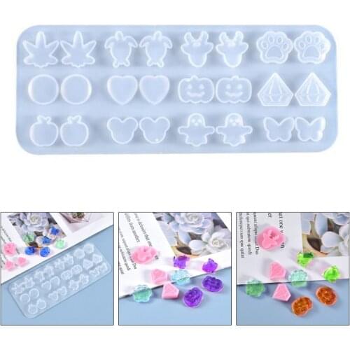 Crystal Epoxy Resin Mold Ear Studs Silicone Mould DIY Crafts Jewelry Earring Making Tool Drop Shipping