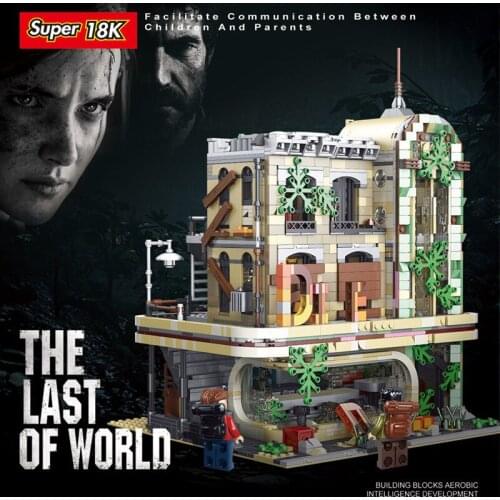 Super 18K K125 Ruins Of Doom Creative City Street View Modular MOC Brick Childrens Educational Building Toys Boy Girl Gift