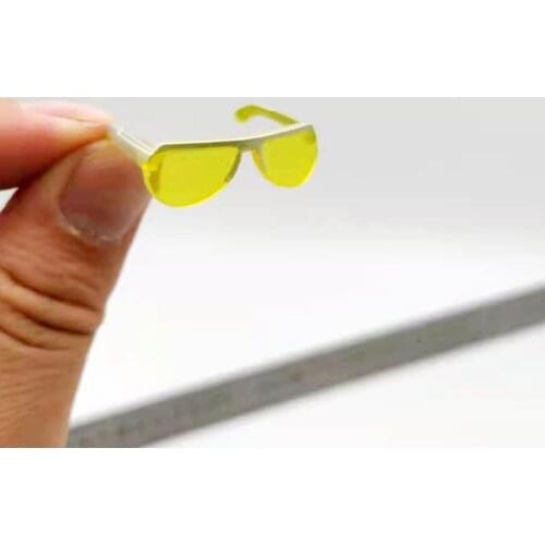 1/6 Scale Light Yellow Glasses Model Fashion Plastic Eyeglass for 12in Phicen Tbleague HT Doll Action Figure Toy