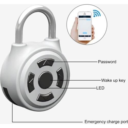 Smart Keyless Electric Door Locks Password Bluetooth Padlock Mobile Phone APP Anti Theft Drawer Cabinet Bluetooth Locks