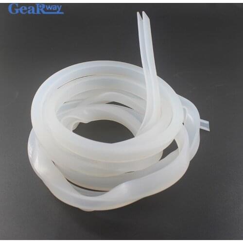 1Meter Seal Strip White Silicon U Type Seal Strip High Temperature Protect Table Glass Edge Sealing Strips