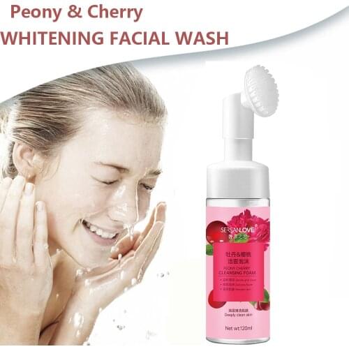 120g Pomegranate Rose Cleansing Mousse Moisture Replenishment Makeup Remover Clean Face Care Products Foam Cleansing Cream