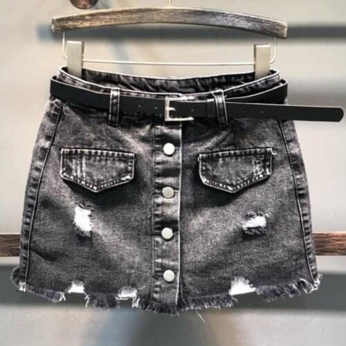 Vinieer Denim Pencil Skirts