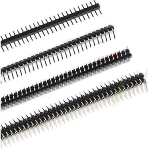 10pcs/lot 2.0mm 1*40 2*40 single double Row Needle 2.0MM Spacing connector 2.0mm Straight needle / Bent needle