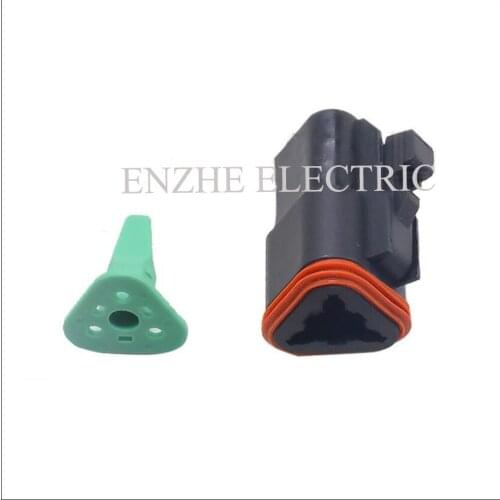 100SET DT06 Includes terminals seal car wire female connector 3 Pin Connector Automotive plug Deutsch DT04 Waterproof Connectors