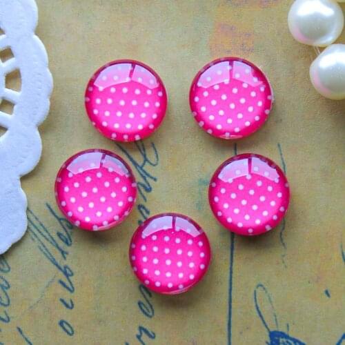 12mm 25mm 14mm 16mm 18mm 20mm Photo Glass Cabochons Round Cameo Set Handmade Settings Dot 02