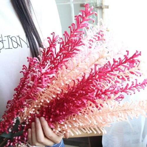 2pcs 8Colors 79cm PE Bracken Grass Decorative Grass Artificial Flower Green Plant DIY Wedding Decoration Flower Bouqu