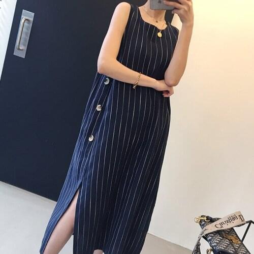 2021 Plus Size Summer Shirt Dress Evening Female Vintage Dress Party Oversize Sleeveless Beach Women Dresses Robe Vestido Prom