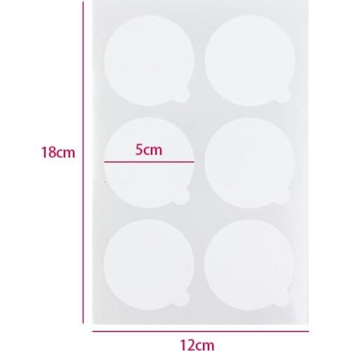 60pcs Disposable Grafted Eyelash Glue Holder Pallet Sticker Eyelash Extension Glue Pad Under Eyelash Jade Stone Eyes Makeup Tool