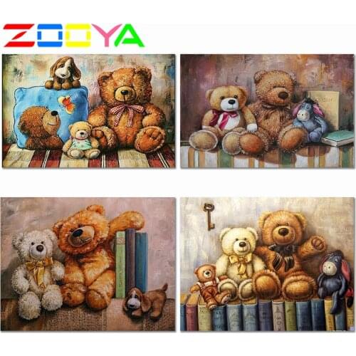 5D Diy Special Shaped Cartoon Diamond Painting Bear Diamond Embroidery Painting 3D Toy Bear Diamond Mosaic Paintings Decor Er031