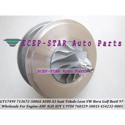 Free Ship Turbo CHRA Core GT1749V 713672-5006S 768329-5001S 713672 713672-5005S For AUDI VW Jetta Golf Beetl AHF ALH AUY 1.9LTDI