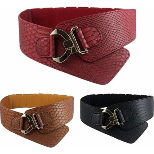 Bigsweety New Arrivals Jacket Retro Style Loose Belt womens Rocking Chair Fashion Belt Gold Metal Rivet Wide Dress Belt