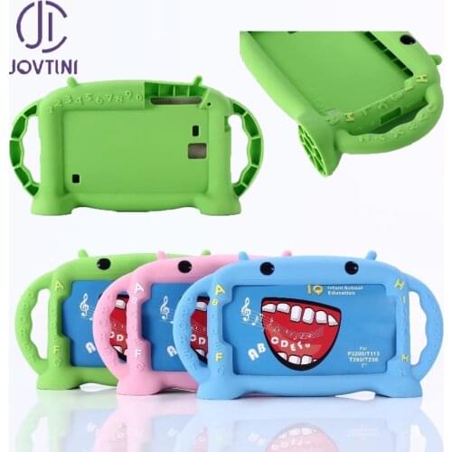 3D Shockproof Kids Cartoon Silicone Case for Samsung Galaxy Tab 3 4 7.0 Lite 7.0 SM-T113 T230 T280 P3200 Tablet skin case covers
