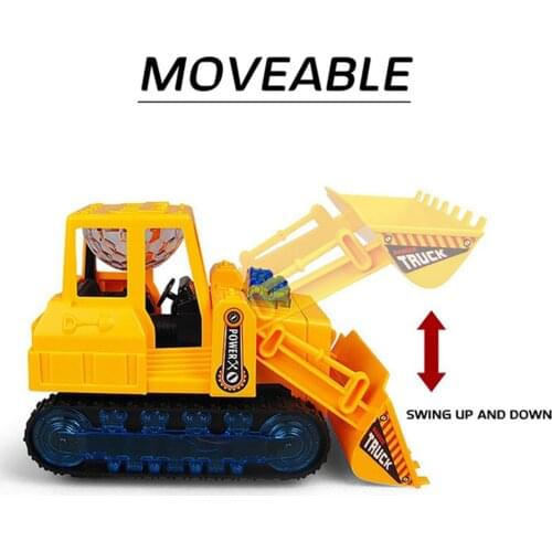 Kids Child Musical Funny LED Electric Construction Vehicle Bulldozer Truck Toy