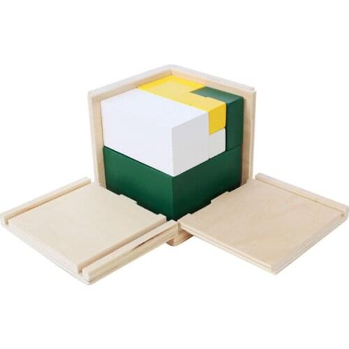 Baby Eductional Montessori Algebraic Binomial Cube Early Childhood Education Preschool Training Math Kids Learning Toys Gifts