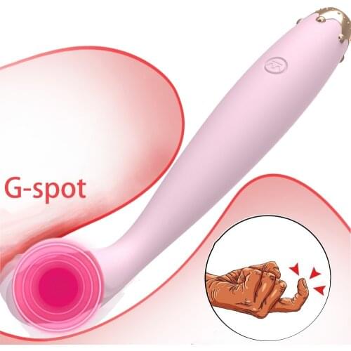 Nipple Clitoris Stimulator Finger Vibrator Dildo 10 Speed Orgasm Pen lirting Vibrator G-spot Vagina Massager Sex Toys for Women