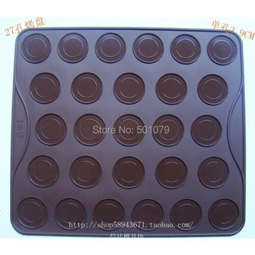 Wholesale(1pc/lot) Soft 100% Silicone Oven Pad 27 Holes Pastry Mat Insulation cushion High Temperature Baking Tool