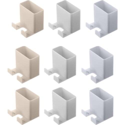 Living Room Home Wall Hanging Free Punching Simple Multifunction Creative Remote Control Storage Box 9 Pack