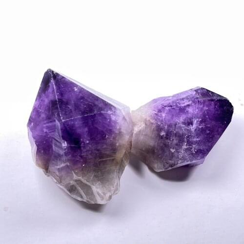 Natural Amethyst Quartz Crystal Rod Point Specimen Super power Spirit Healing Gemstone Energy